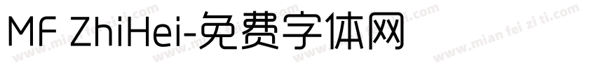 MF ZhiHei字体转换